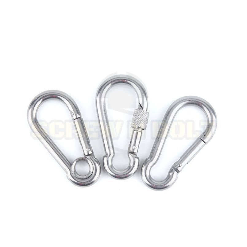 สแนปลิงค์ ตะขอ ล็อค เกี่ยวพวงกุญแจ สแตนเลส 304 - 4mm. 5mm. 6mm. 7mm. 8mm. 9mm. / SNAP LINK HOOK, SUS304