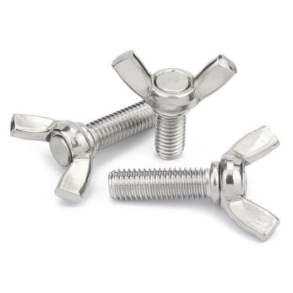 น็อต สกรู หางปลา ปีก สี่เหลี่ยม สแตนเลส 304 เกลียวมิล หยาบ M3 / Wing Screw Rectangular SUS304 DIN316 M3