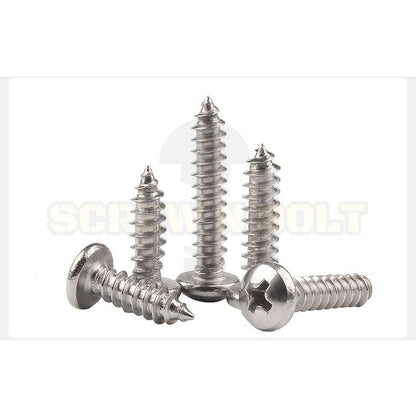 น็อต สกรู หัวกลม แฉก P+ สแตนเลส 304 เกลียวปล่อย M2 M2.3 / Pan Head Phillip Tapping Screw SUS304 M2 M2.3