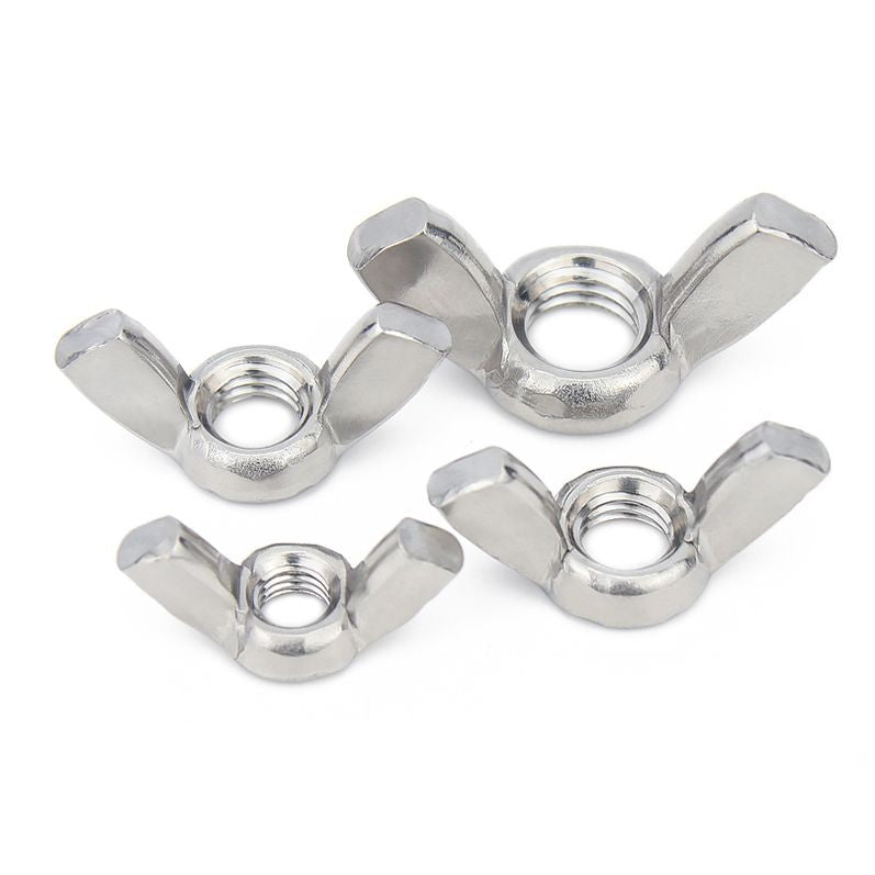 หัวน็อต ตัวเมีย หางปลา ปีก สี่เหลี่ยม สแตนเลส 304 เกลียวมิล หยาบ M6 M8 M10 / Wing Nut Rectangular SUS304 M6 M8 M10 M12
