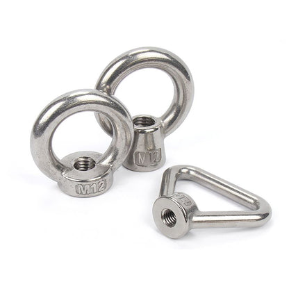 อายนัท ทรงสามเหลี่ยม สแตนเลส 304 น๊อตตัวเมีย M8 M10 M12 M14 / Triangle Lifting Eye Nut SUS304 M8 M10 M12 M14
