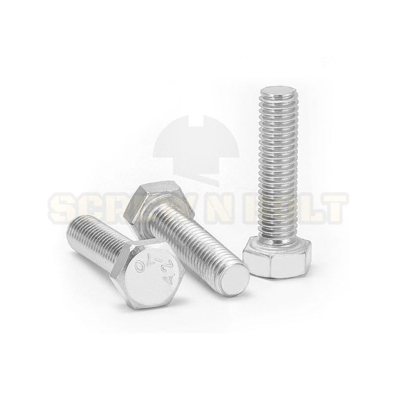 น็อต สกรู หัว 6 เหลี่ยม โบลท์ สแตนเลส 304 เกลียวมิล ตลอด หยาบ M6 / Hexagon Head Screw/Bolt Full Thread SUS304 M6