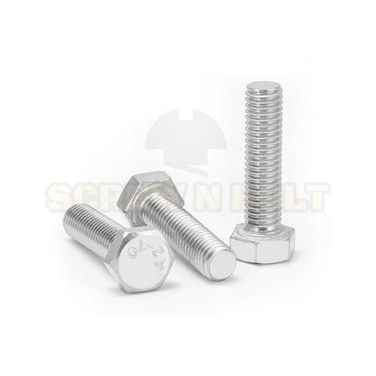 น็อต สกรู หัว 6 เหลี่ยม โบลท์ สแตนเลส 304 เกลียวมิล ตลอด หยาบ M6 / Hexagon Head Screw/Bolt Full Thread SUS304 M6