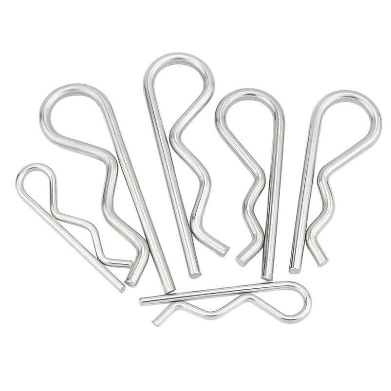 ปิ๊น ตัว R สแตนเลส 304 ปิ้น ตัวอาร์ M1 M2 M2.5 M3 M4 / Hairpin Cotter Snap R Pin SUS304 M1 M2 M2.5 M3 M4