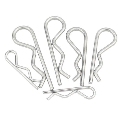 ปิ๊น ตัว R สแตนเลส 304 ปิ้น ตัวอาร์ M1 M2 M2.5 M3 M4 / Hairpin Cotter Snap R Pin SUS304 M1 M2 M2.5 M3 M4