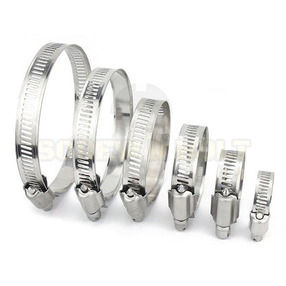 เข็มขัดรัดท่อ เหล็กรัดท่อ แคลมป์รัดท่อ  สแตนเลส 304  175 - 450 mm. / Hose Clamp / Clip SUS 304