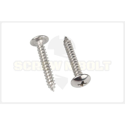 น็อต สกรู หัวร่ม หัวกระทะ แฉก T+ สแตนเลส 304 เกลียวปล่อย M3.5 / Truss an Head Phillip Tapping Screw SUS304 M3.5
