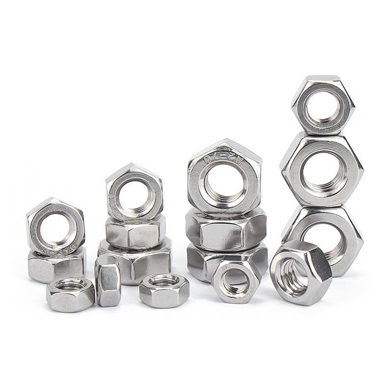 หัวน็อต ตัวเมีย หกเหลี่ยม สแตนเลส 304 เกลียวมิล ซ้าย M16 M18 M20 / Hexagon Nut Left Hand Thread SUS304 M16 M18 M20