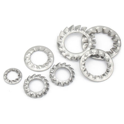 แหวนจักร ใน ถี่ใน กันคลาย สแตนเลส 304  M18 M20 M22 M24 / Internal Toothed Lock Washer SUS304 M18 M20 M22 M24