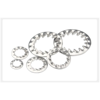 แหวนจักร นอก ถี่นอก กันคลาย สแตนเลส 304 ถี่นอก M10 M12 M14 M16 / External Toothed Lock Washer SUS304 M10 M12 M14 M16