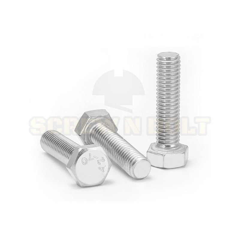 น็อต สกรู หัว 6 เหลี่ยม โบลท์ สแตนเลส 304 เกลียวมิล ตลอด หยาบ M5 / Hexagon Head Screw/Bolt Full Thread SUS304 M5
