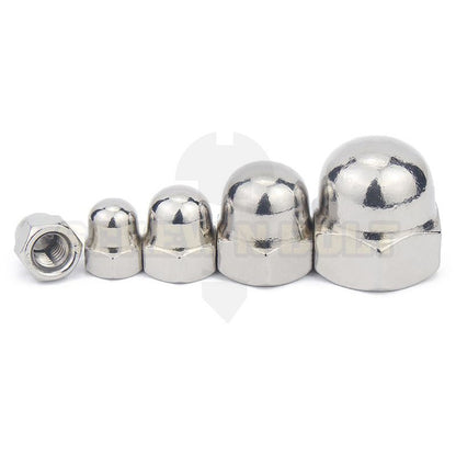 หัวน็อต ตัวเมีย หมวก สแตนเลส 304 เกลียวมิล หยาบ M18 M20 M22 M24 / Hexagon Domed Cap Nut SUS304 M18 M20 M22 M24