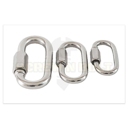 ควิกลิงค์ ข้อต่อ ล็อค โซ่ เชื่อมต่อ สลิง สแตนเลส 304 - 3.5mm. 4mm.(5/32) 5mm.(3/16) 6mm.(1/4) / QUICK LINK, SUS304