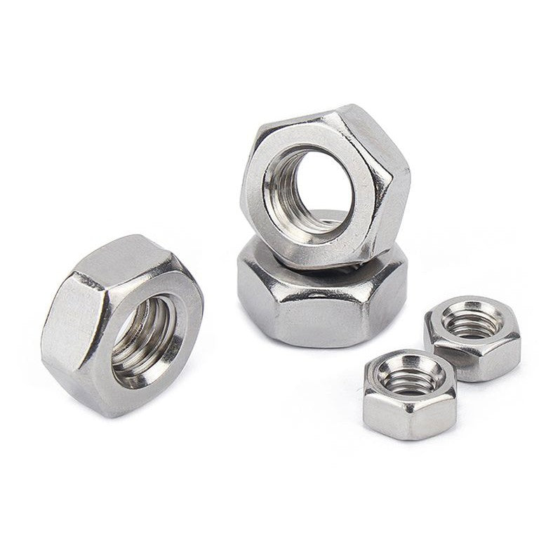 หัวน็อต ตัวเมีย หกเหลี่ยม สแตนเลส 304 เกลียวมิล ซ้าย M3 M4 M5 M6 M8 / Hexagon Nut Left Hand Thread SUS304 M3 M4 M5 M6 M8