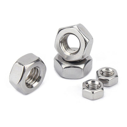 หัวน็อต ตัวเมีย หกเหลี่ยม สแตนเลส 304 เกลียวมิล ซ้าย M3 M4 M5 M6 M8 / Hexagon Nut Left Hand Thread SUS304 M3 M4 M5 M6 M8