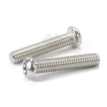 น็อต สกรู หัวจมกลม ดาว ท็อกซ์ แกนเดือย สแตนเลส 304 เกลียวมิล M3 M4 M5 M6 M8 / Button Head Pin-Torx Machine Screw SUS304
