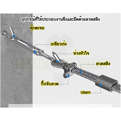 ห่วงหัวใจ ห่วงรองลวดสลิง/เชือก กันเสียดสี สแตนเลส 304 - M2 M3 M4 M5 M6 M8 M10 M12 / Wire Rope Thimble, SUS304
