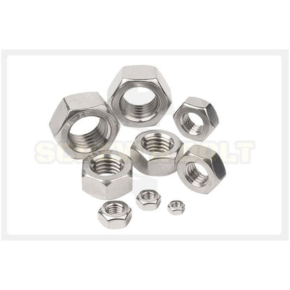 หัวน็อต ตัวเมีย หกเหลี่ยม สแตนเลส 304 เกลียวมิล หยาบ M1 M1.2 M1.4 M1.6 / Hexagon Nut SUS304 M1 M1.2 M1.4 M1.6