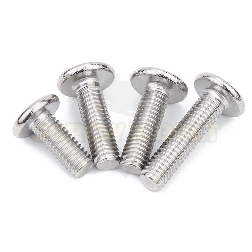 น็อต สกรู หัวจมแบน หัวกลมแบน งานเฟอร์ฯ สแตนเลส 304 เกลียวมิล หยาบ M6 M8 M10 / Round Flat Hex Socket Machine Screw SUS304