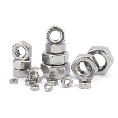 หัวน็อต ตัวเมีย หกเหลี่ยม สแตนเลส 304 เกลียวมิล ซ้าย M16 M18 M20 / Hexagon Nut Left Hand Thread SUS304 M16 M18 M20