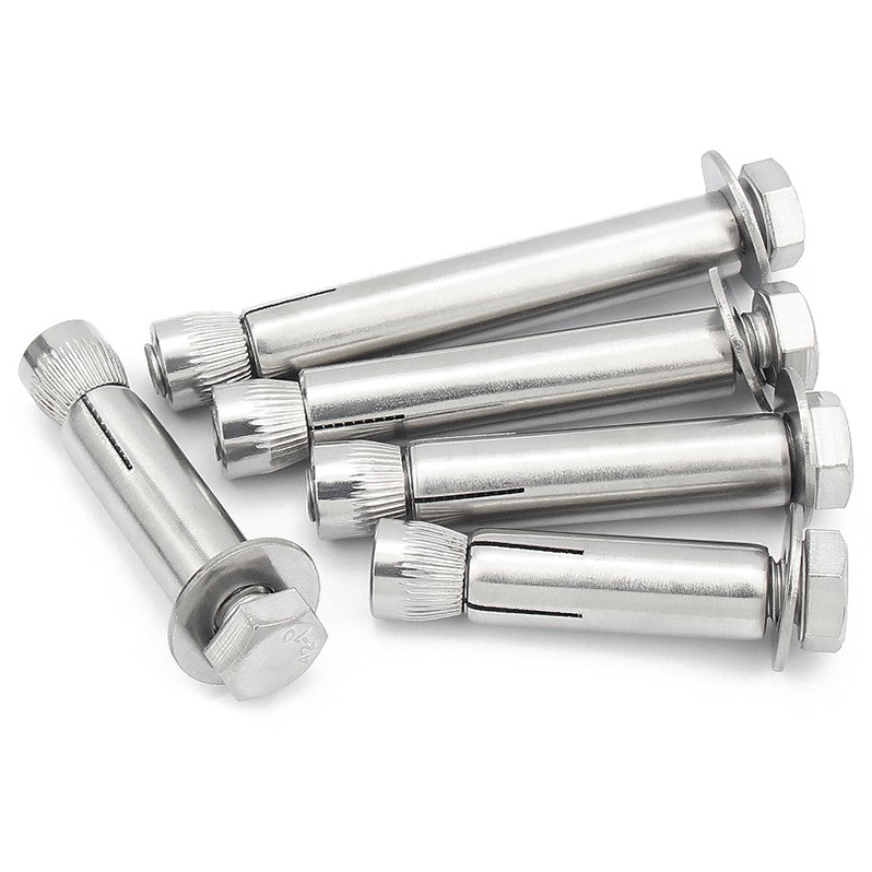 พุ๊ก พุก หัว 6 เหลี่ยม โบลท์ สแตนเลส 304  M10 M12 / Sleeve Expansion Anchor Hexagon Head Bolt SUS304 M10 M12