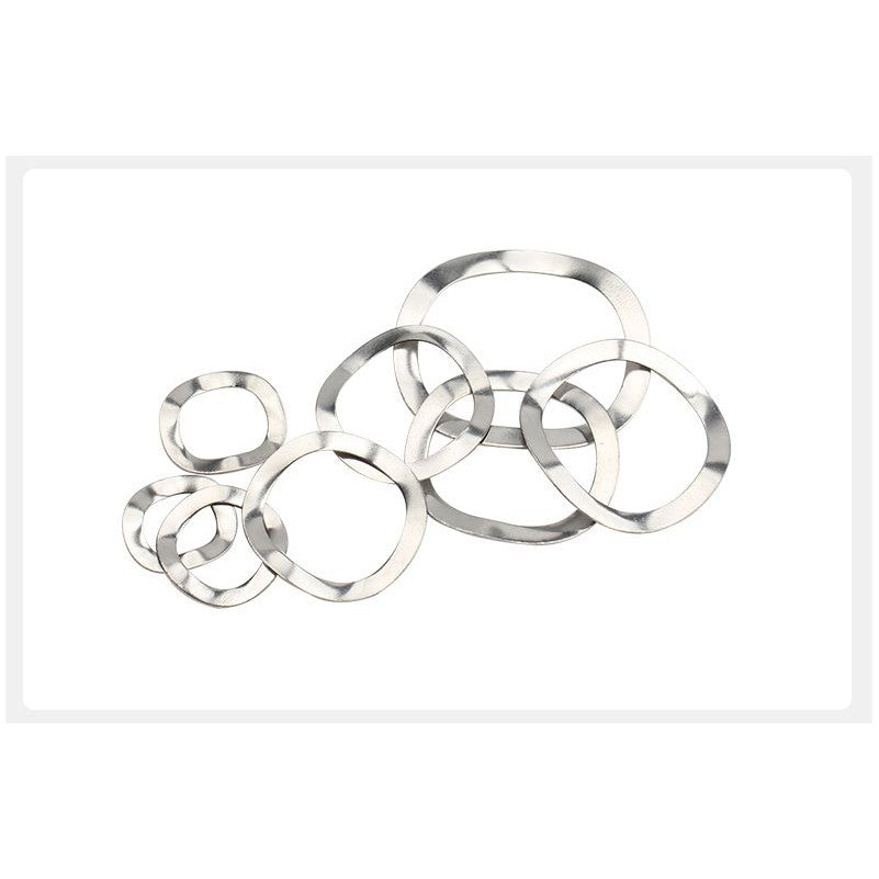 แหวนคลื่น สปริง รองตลับลูกปืนกันรุน สแตนเลส 304  M3 M4 M5 M6 M8 / Wave Spring Stainlesss Steel SUS304 M3 M4 M5 M6 M8