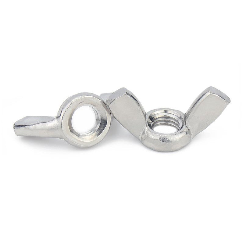หัวน็อต ตัวเมีย หางปลา ปีก สี่เหลี่ยม สแตนเลส 304 เกลียวมิล หยาบ M6 M8 M10 / Wing Nut Rectangular SUS304 M6 M8 M10 M12