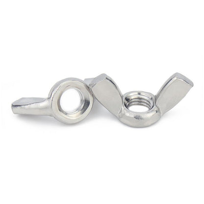 หัวน็อต ตัวเมีย หางปลา ปีก สี่เหลี่ยม สแตนเลส 304 เกลียวมิล หยาบ M6 M8 M10 / Wing Nut Rectangular SUS304 M6 M8 M10 M12