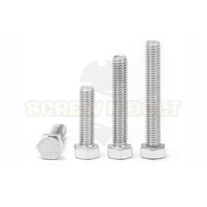 น็อต สกรู หัว 6 เหลี่ยม โบลท์ สแตนเลส 304 เกลียวมิล ตลอด หยาบ M6 / Hexagon Head Screw/Bolt Full Thread SUS304 M6