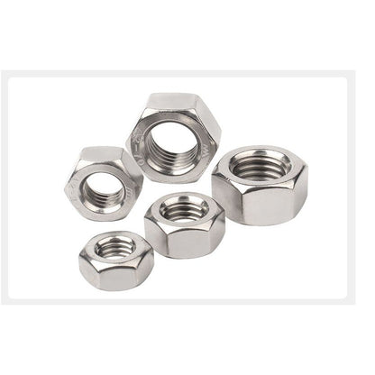 หัวน็อต ตัวเมีย หกเหลี่ยม สแตนเลส 304 เกลียวหุน "ละเอียด" 1/2 5/8 3/4 / Hex Nut UNF Thread SUS304 1/2 5/8 3/4