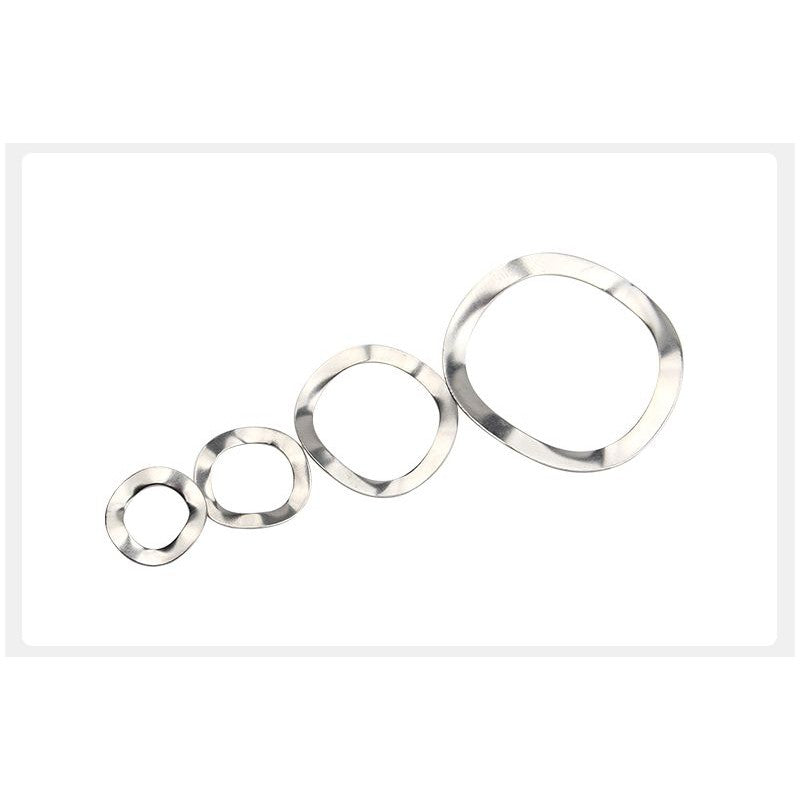 แหวนคลื่น สปริง รองตลับลูกปืนกันรุน สแตนเลส 304  M3 M4 M5 M6 M8 / Wave Spring Stainlesss Steel SUS304 M3 M4 M5 M6 M8