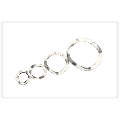 แหวนคลื่น สปริง รองตลับลูกปืนกันรุน สแตนเลส 304  M3 M4 M5 M6 M8 / Wave Spring Stainlesss Steel SUS304 M3 M4 M5 M6 M8