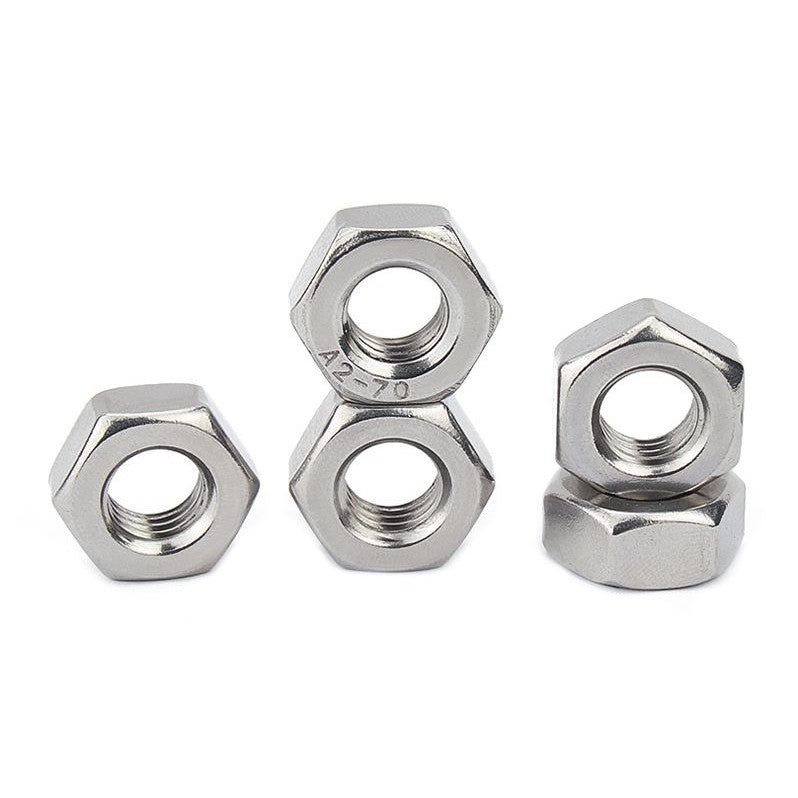 หัวน็อต ตัวเมีย หกเหลี่ยม สแตนเลส 304 เกลียวมิล ซ้าย M3 M4 M5 M6 M8 / Hexagon Nut Left Hand Thread SUS304 M3 M4 M5 M6 M8