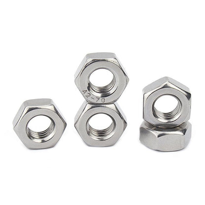 หัวน็อต ตัวเมีย หกเหลี่ยม สแตนเลส 304 เกลียวมิล ซ้าย M3 M4 M5 M6 M8 / Hexagon Nut Left Hand Thread SUS304 M3 M4 M5 M6 M8
