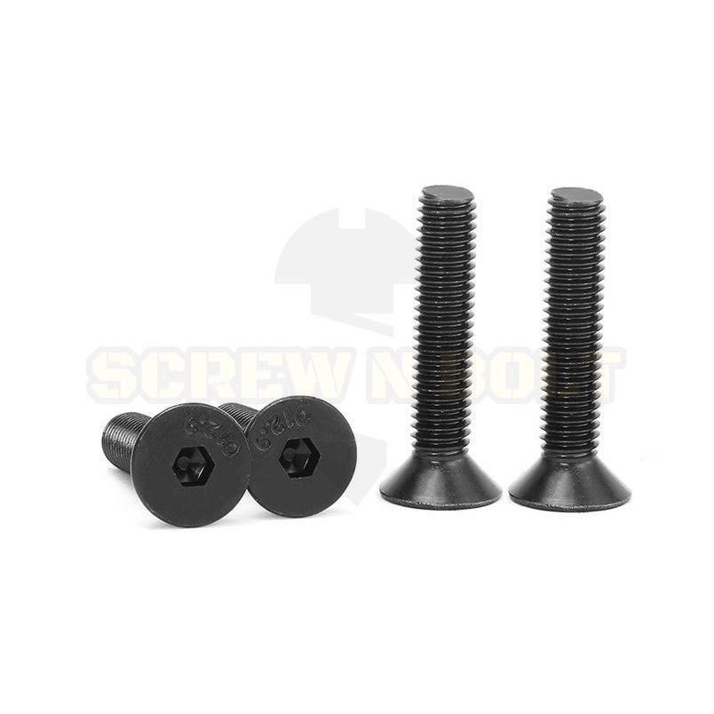 น็อต สกรู หัวจม เตเปอร์ เหล็กแข็ง 12.9 เกลียวมิล หยาบ M2 M2.5 M3 / Flat Head Hex Socket Machine Screw Grade 12.9