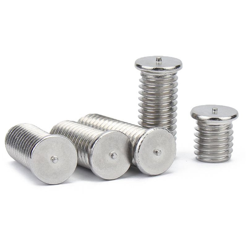 สตัดอาร์ค 1 จุดบนหัว สแตนเลส 304 เกลียวมิล หยาบ M5 / Arc Welding Stud with Threaded SUS304 M5