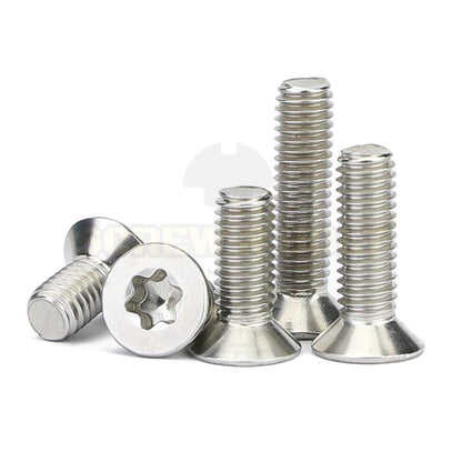 น็อต สกรู หัวเตเปอร์ F ช่องขัน ดาว ท็อกซ์ สแตนเลส 304 เกลียวมิล M5 M6 M8 / Flat Head Torx Machine Screw SUS304