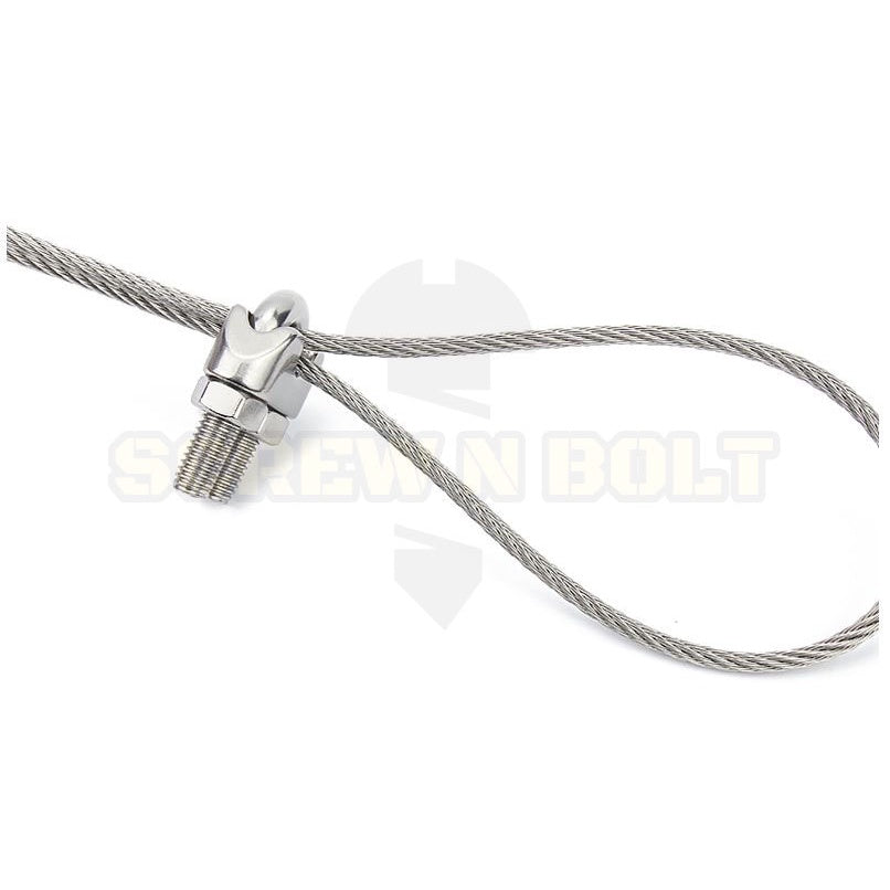กิ๊ปจับลวดสลิง รัดสลิง ล็อคลวดสลิง สแตนเลส 304 - 2mm. 3mm.(5/16) 4mm.(5/32) 6mm.(1/4) / Wire Rope Chip, SUS304