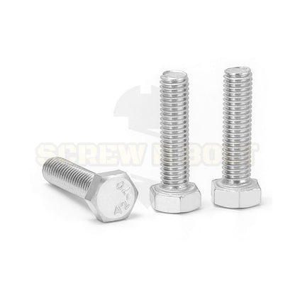 น็อต สกรู หัว 6 เหลี่ยม โบลท์ สแตนเลส 304 เกลียวมิล ตลอด หยาบ M6 / Hexagon Head Screw/Bolt Full Thread SUS304 M6