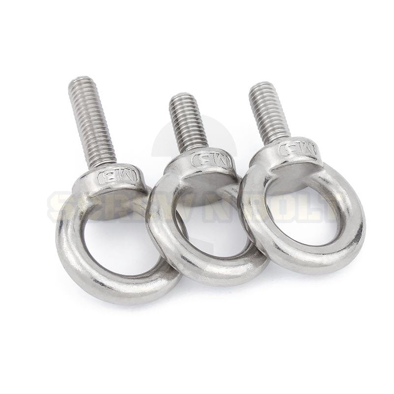 สกรู น็อต อายโบลท์ สแตนเลส 304 เกลียวมิล หยาบ M8 M10 / Lifting Eye Bolt, SUS304