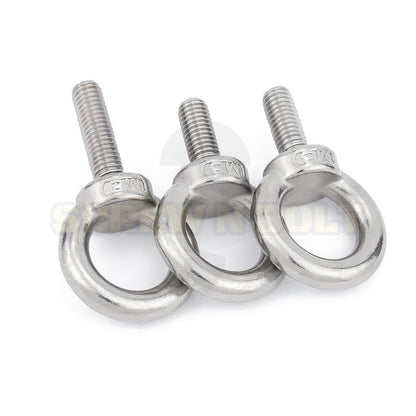 สกรู น็อต อายโบลท์ สแตนเลส 304 เกลียวมิล หยาบ M8 M10 / Lifting Eye Bolt, SUS304