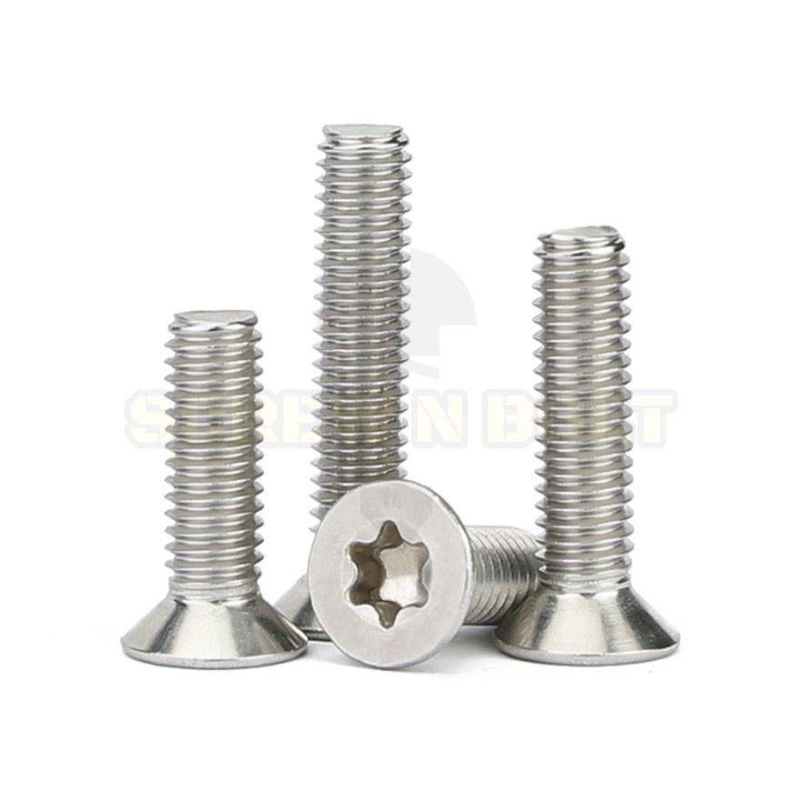 น็อต สกรู หัวเตเปอร์ F ช่องขัน ดาว ท็อกซ์ สแตนเลส 304 เกลียวมิล M5 M6 M8 / Flat Head Torx Machine Screw SUS304