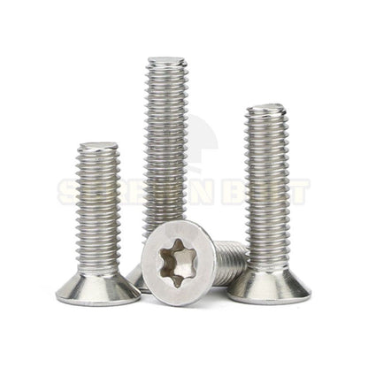 น็อต สกรู หัวเตเปอร์ F ช่องขัน ดาว ท็อกซ์ สแตนเลส 304 เกลียวมิล M5 M6 M8 / Flat Head Torx Machine Screw SUS304