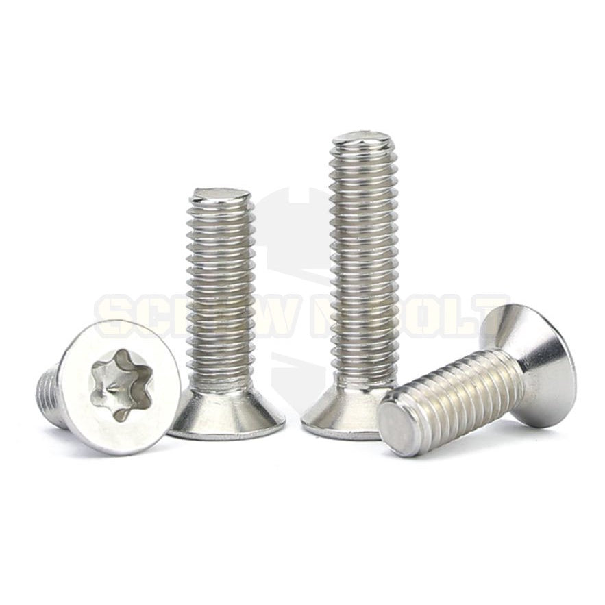 น็อต สกรู หัวเตเปอร์ F ช่องขัน ดาว ท็อกซ์ สแตนเลส 304 เกลียวมิล M2 M2.5 M3 M4 / Flat Head Torx Machine Screw SUS304