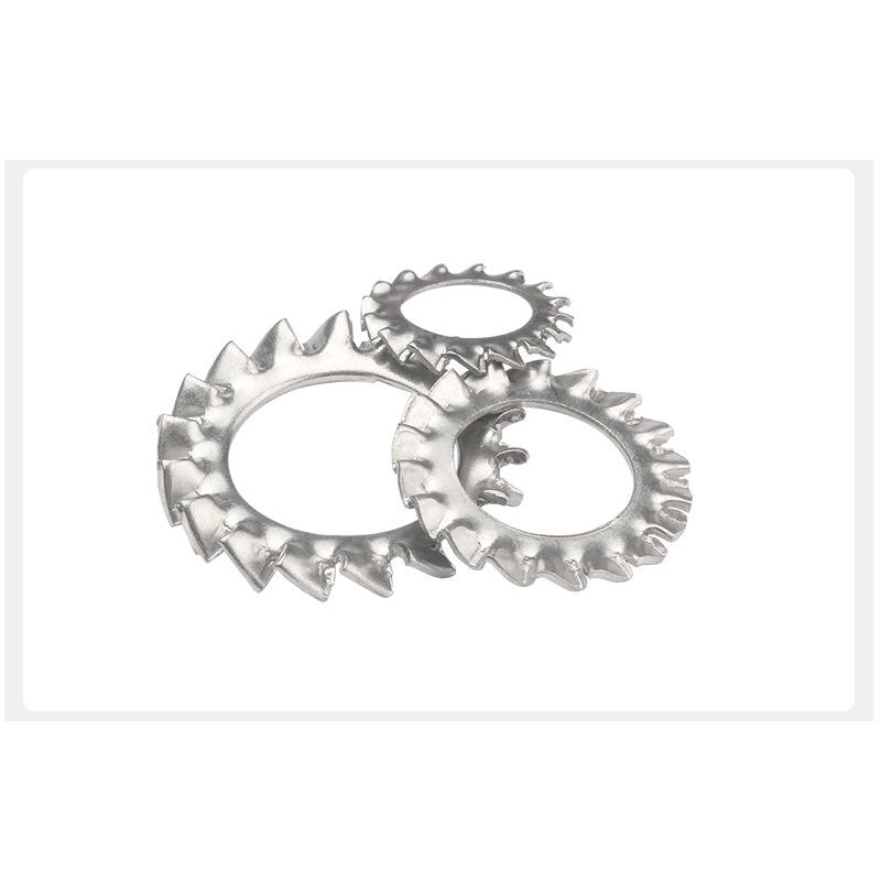 แหวนจักร นอก ถี่นอก กันคลาย สแตนเลส 304 ถี่นอก M3 M4 M5 M6 M8 / External Toothed Lock Washer SUS304 M3 M4 M5 M6 M8