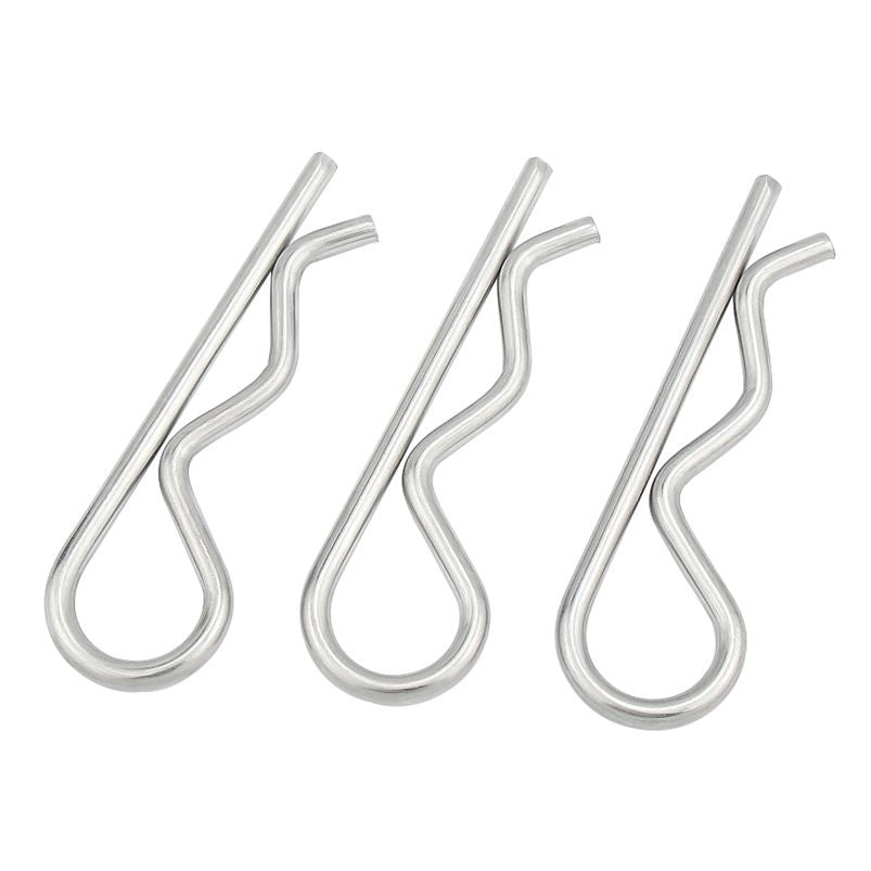 ปิ๊น ตัว R สแตนเลส 304 ปิ้น ตัวอาร์ M1 M2 M2.5 M3 M4 / Hairpin Cotter Snap R Pin SUS304 M1 M2 M2.5 M3 M4