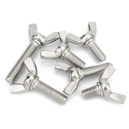 น็อต สกรู หางปลา ปีก สี่เหลี่ยม สแตนเลส 304 เกลียวมิล หยาบ M3 / Wing Screw Rectangular SUS304 DIN316 M3