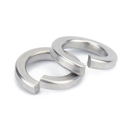 แหวนสปริง แหวนรอง กันคลาย สแตนเลส 304  M4 M5 M6 M8 M10 / Spring Washer Stainless Steel SUS304 M4 M5 M6 M8 M10