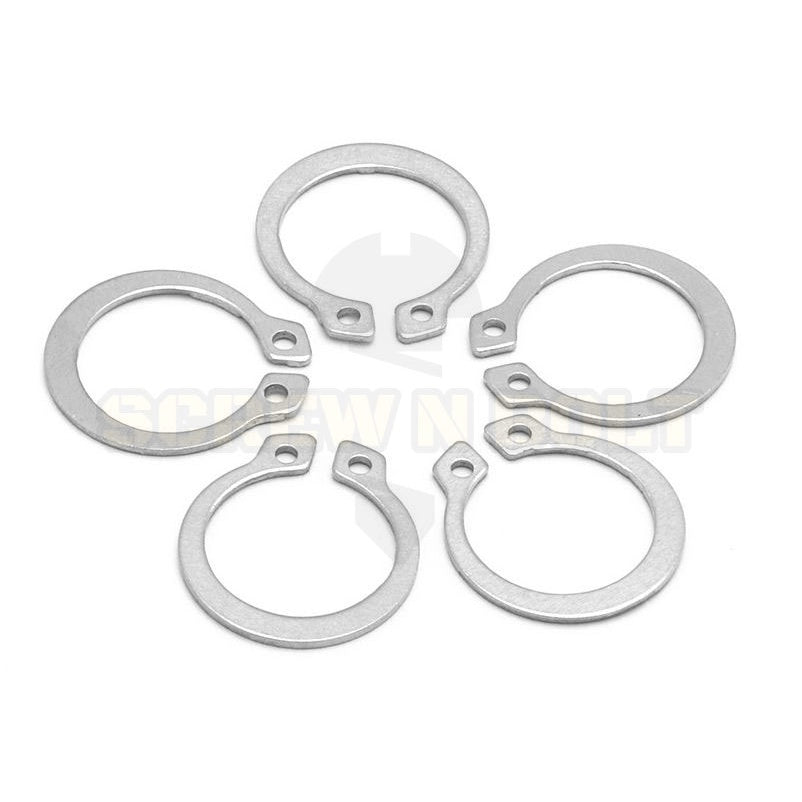 แหวนล็อค นอก ตัว C รัดเพลา สแตนเลส 304 - dia 110 - 150 mm. / External Retaining Snap Ring SUS304