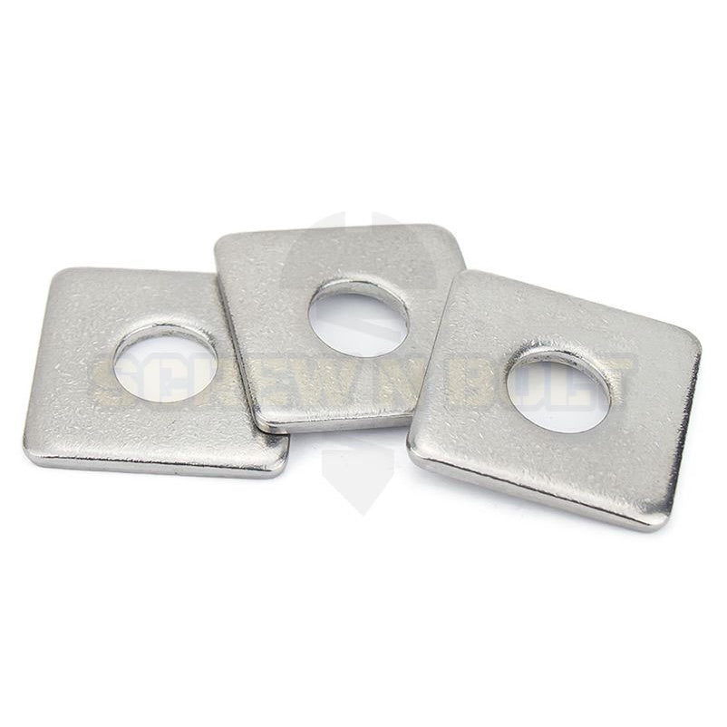 แหวนรอง 4 เหลี่ยม สี่เหลี่ยม ขอบมน สแตนเลส 304 - M10 M12 M14 M16 M20 / Square Washer SUS304